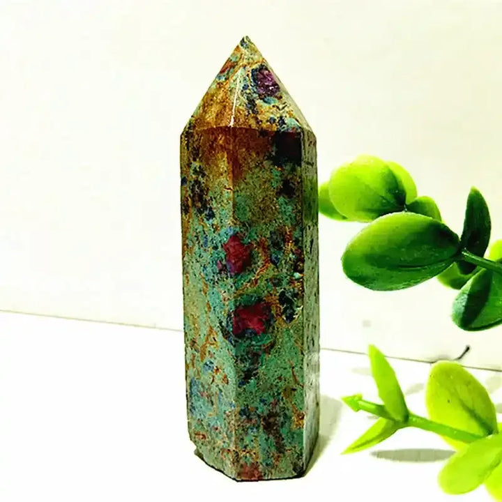 Unakite Crystal Tower Point