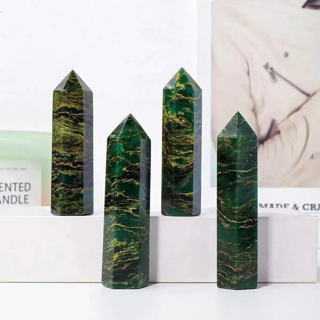 Verdite Crystal Towers