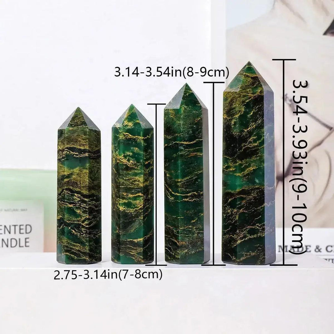 Verdite Crystal Towers