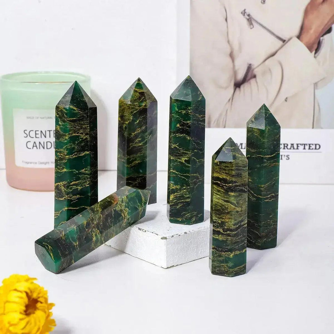 Verdite Crystal Towers