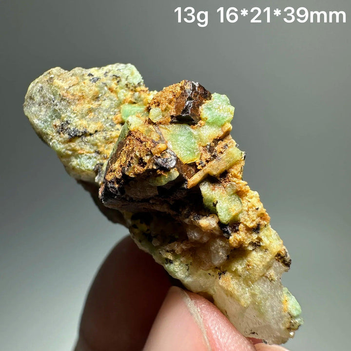 Natural Verdite mineral specimen featuring deep green stone and earthy textures for grounding and Heart Chakra healing.