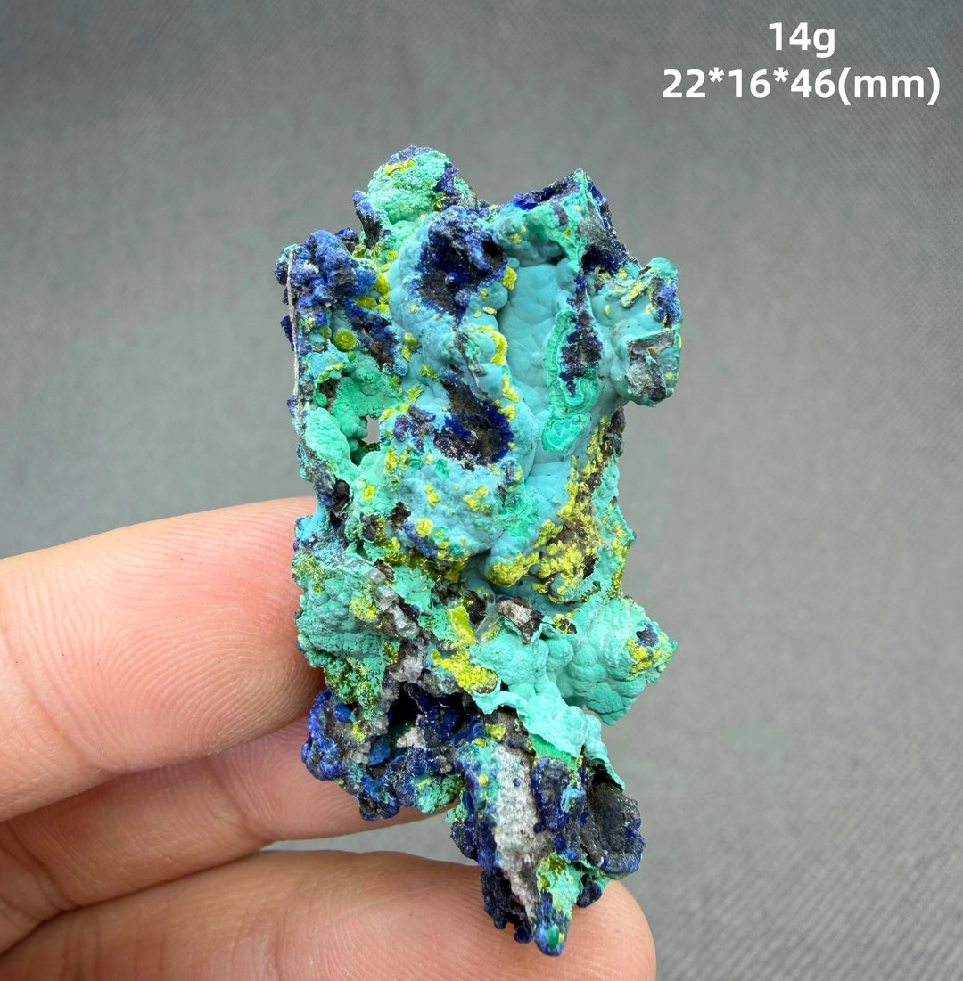 Volborthite with Malachite Mineral Specimen