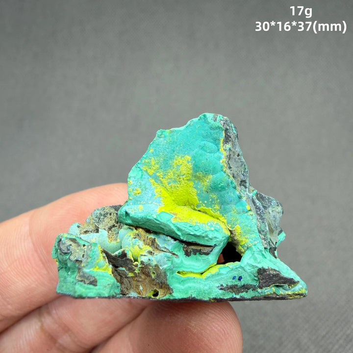 Volborthite with Malachite Mineral Specimen