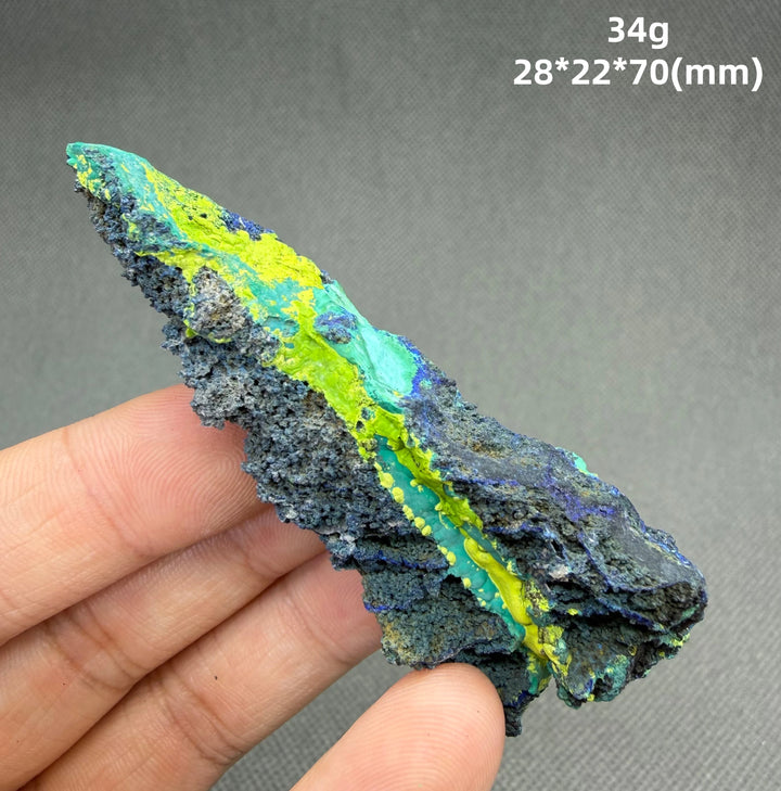 Volborthite with Malachite Mineral Specimen