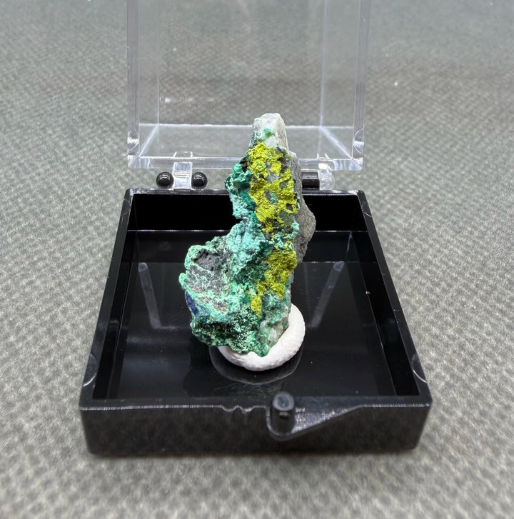 Volborthite with Malachite Mineral Specimen