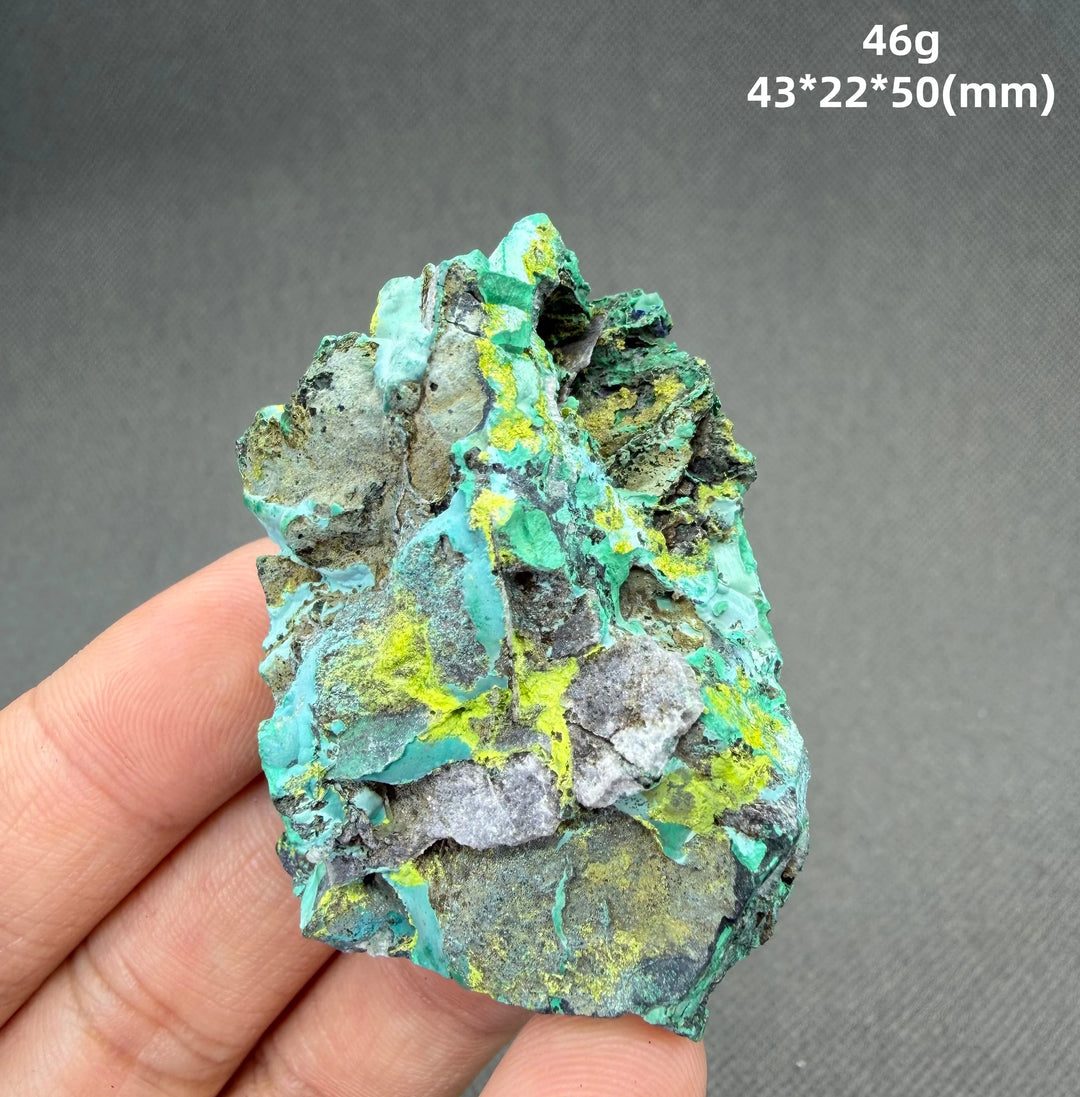 Volborthite with Malachite Mineral Specimen