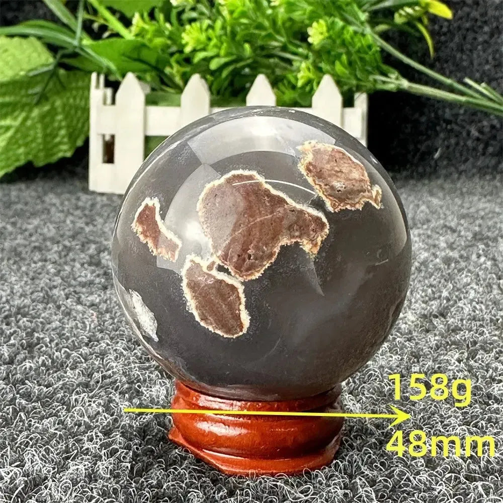 Volcano Agate Sphere-Spheres-Ali-Volcano Agate-158g 48mm-Crystal Destiny