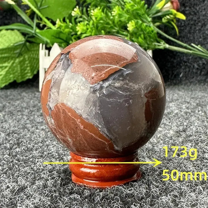 Volcano Agate Sphere-Spheres-Ali-Volcano Agate-173g 50mm-Crystal Destiny