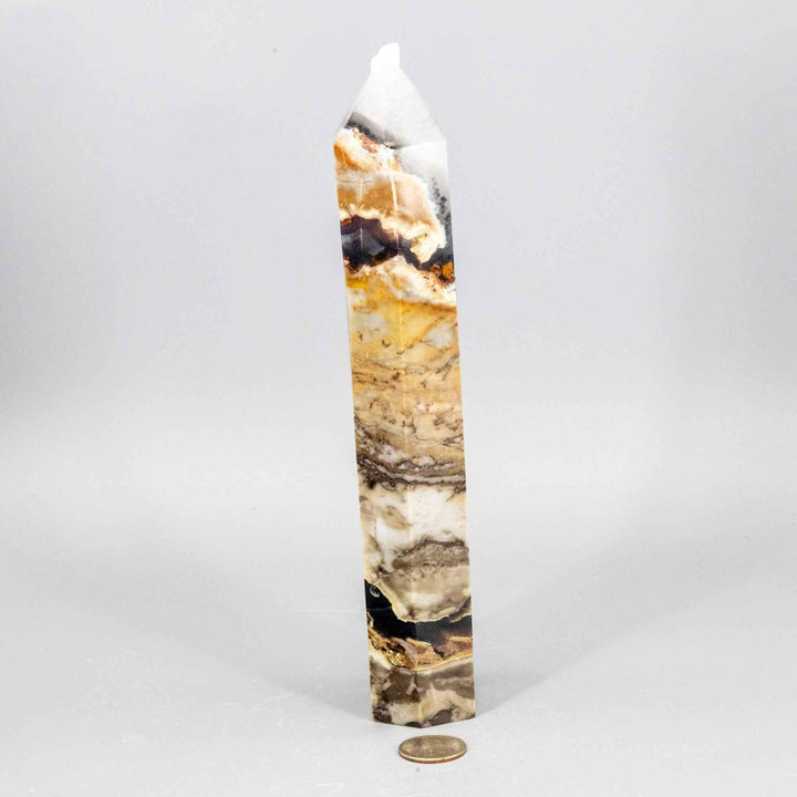 Volcano Agate Crystal Tower  XL UV Reactive