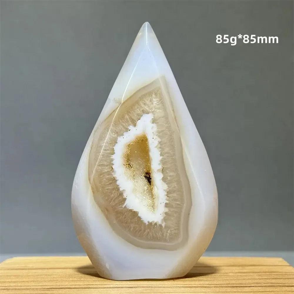 Yellow Agate Freeform Cave Torch from Crystal Destiny, a natural mineral specimen with warm, uplifting energy.