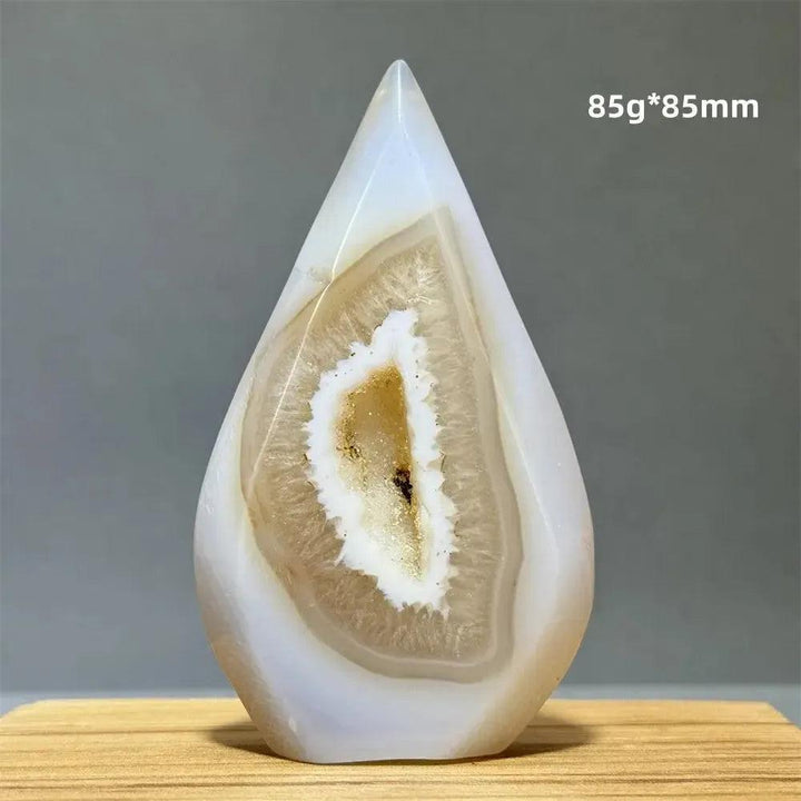 Yellow Agate Freeform Cave Torch from Crystal Destiny, a natural mineral specimen with warm, uplifting energy.