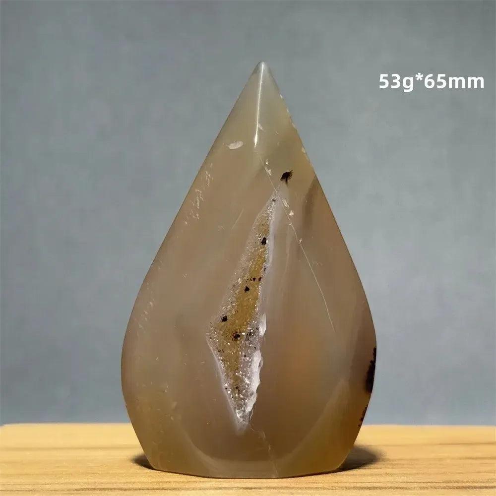 Yellow Agate Freeform Cave Torch from Crystal Destiny, a natural mineral specimen with a warm, uplifting energy.