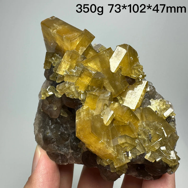 Yellow Barite Crystal Cluster