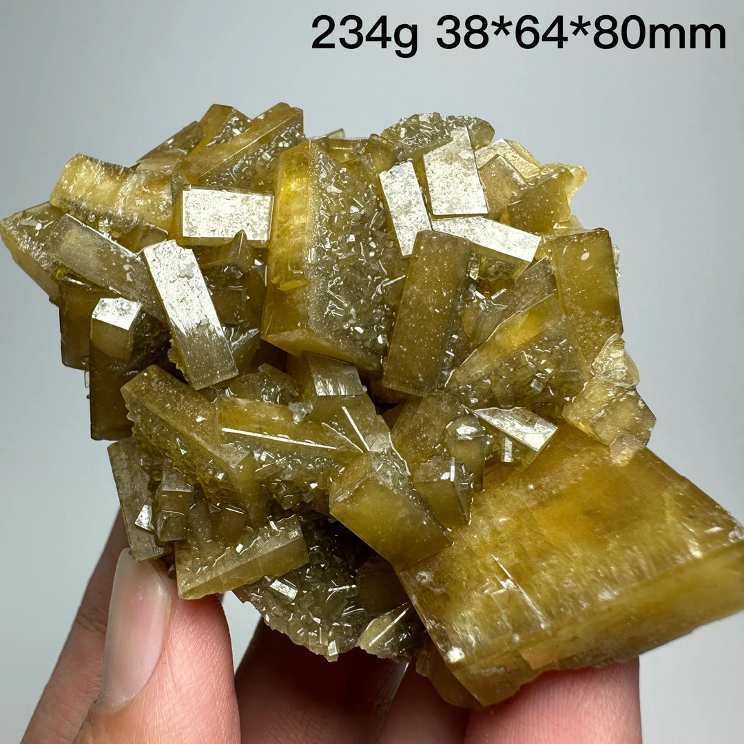 Yellow Barite Crystal Cluster
