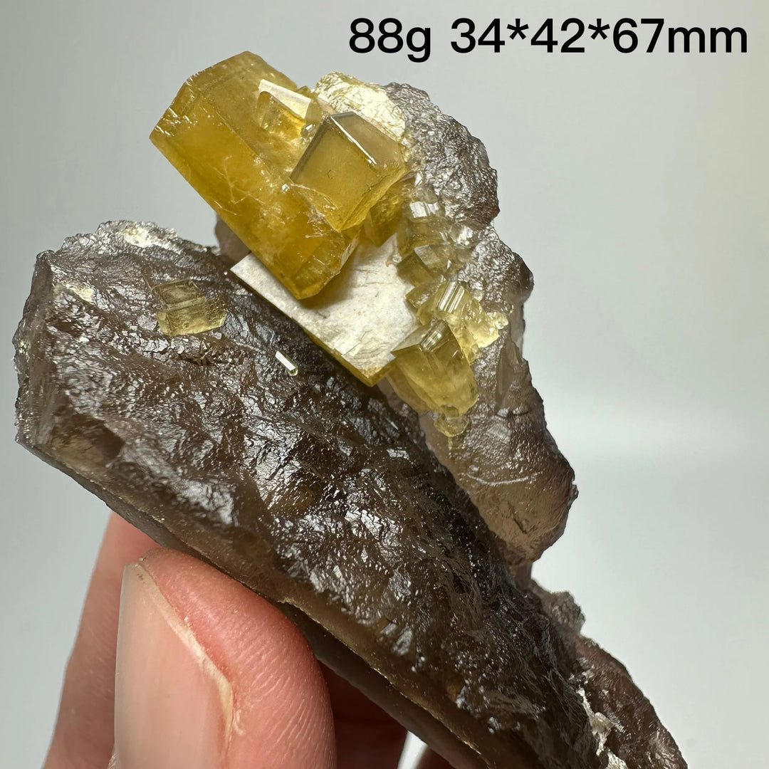 Yellow Barite Crystal Cluster