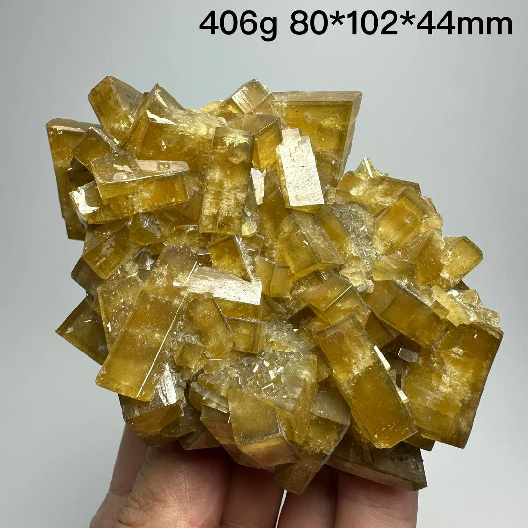 Yellow Barite Crystal Cluster