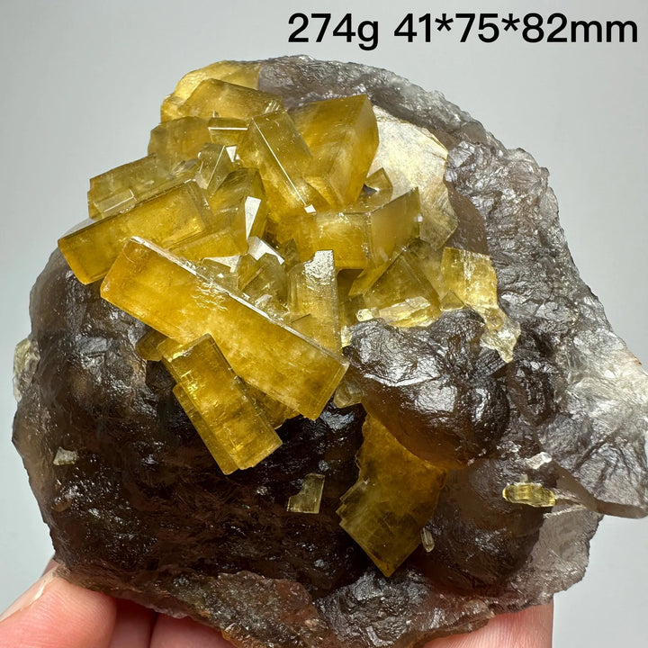 Yellow Barite Crystal Cluster