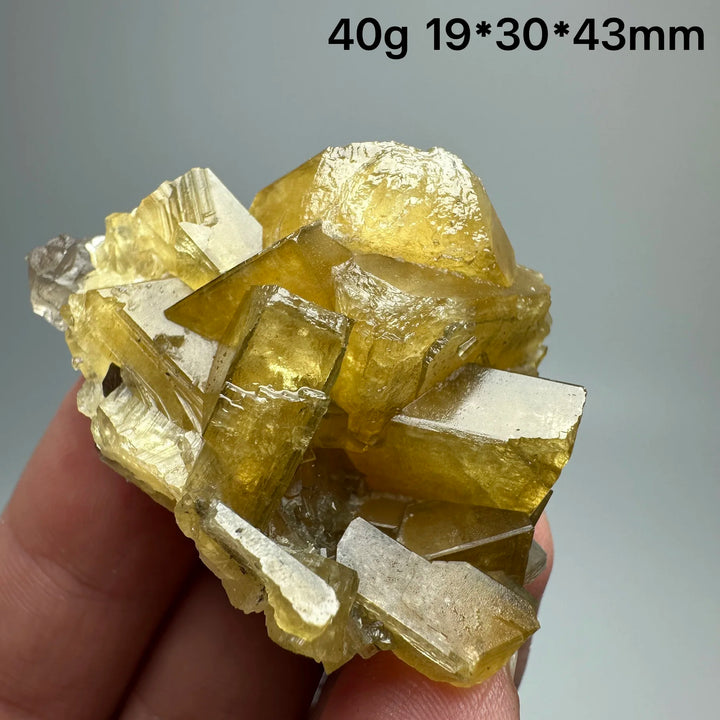 Yellow Barite Crystal Cluster