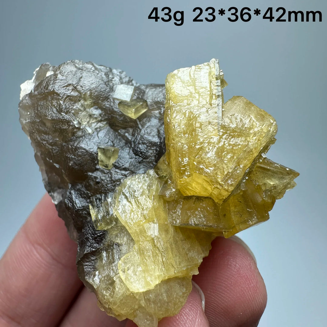 Yellow Barite Crystal Cluster
