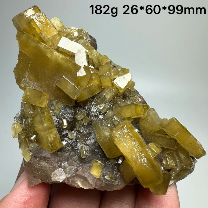 Yellow Barite Crystal Cluster