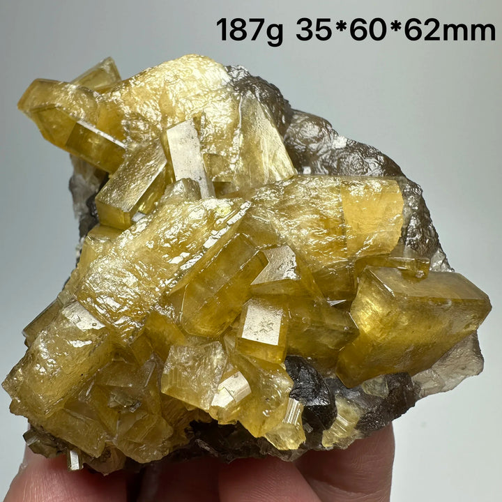 Yellow Barite Crystal Cluster