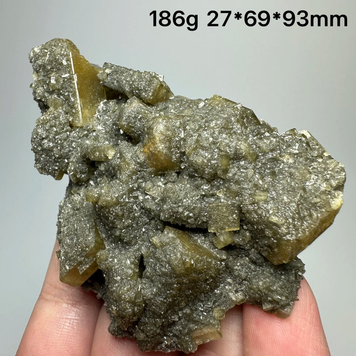 Yellow Barite Crystal Cluster