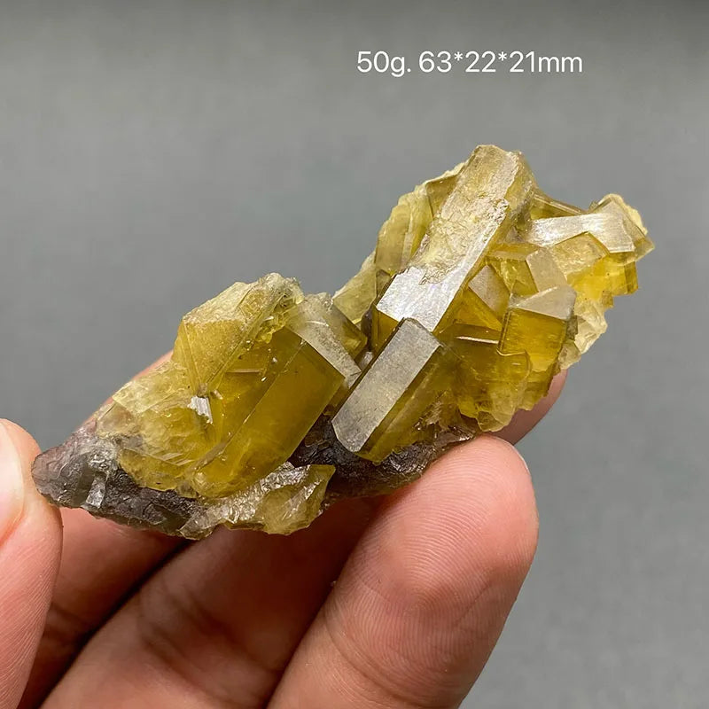 Yellow Barite and Fluorite Specimen