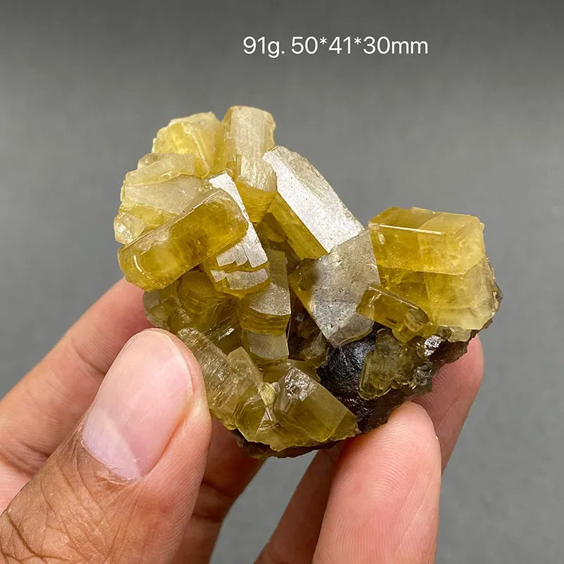 Yellow Barite and Fluorite Specimen