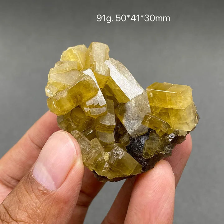 Yellow Barite and Fluorite Specimen