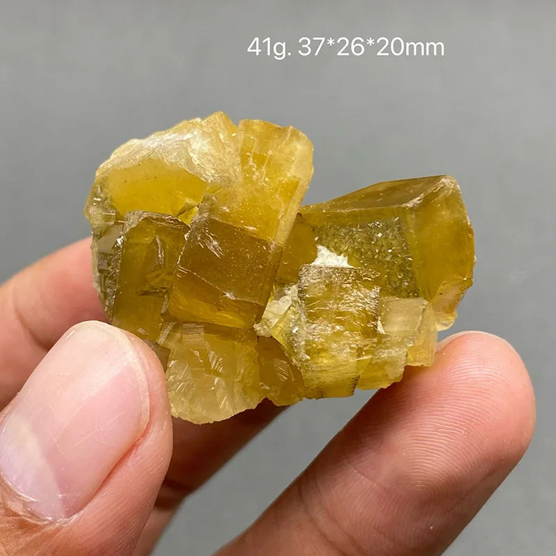 Yellow Barite and Fluorite Specimen