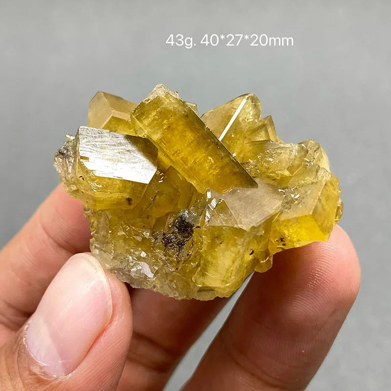 Yellow Barite and Fluorite Specimen