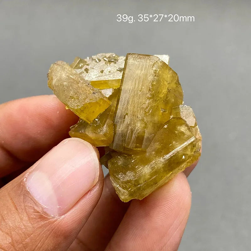 Yellow Barite and Fluorite Specimen