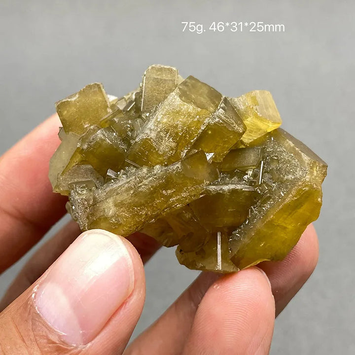 Yellow Barite and Fluorite Specimen