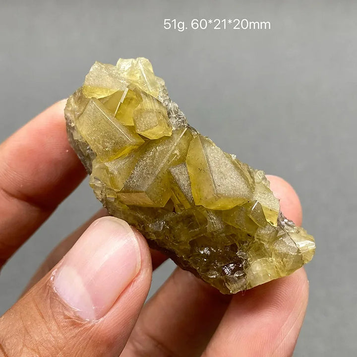 Yellow Barite and Fluorite Specimen