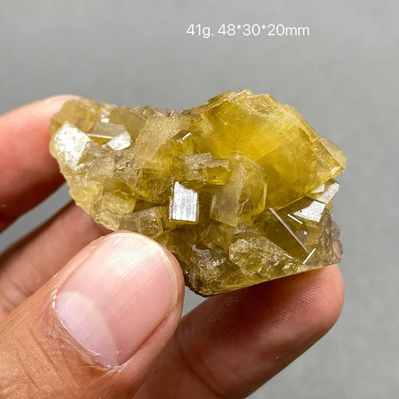 Yellow Barite and Fluorite Specimen