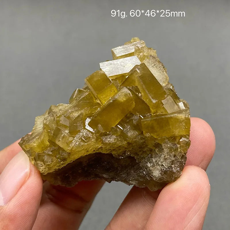 Yellow Barite and Fluorite Specimen