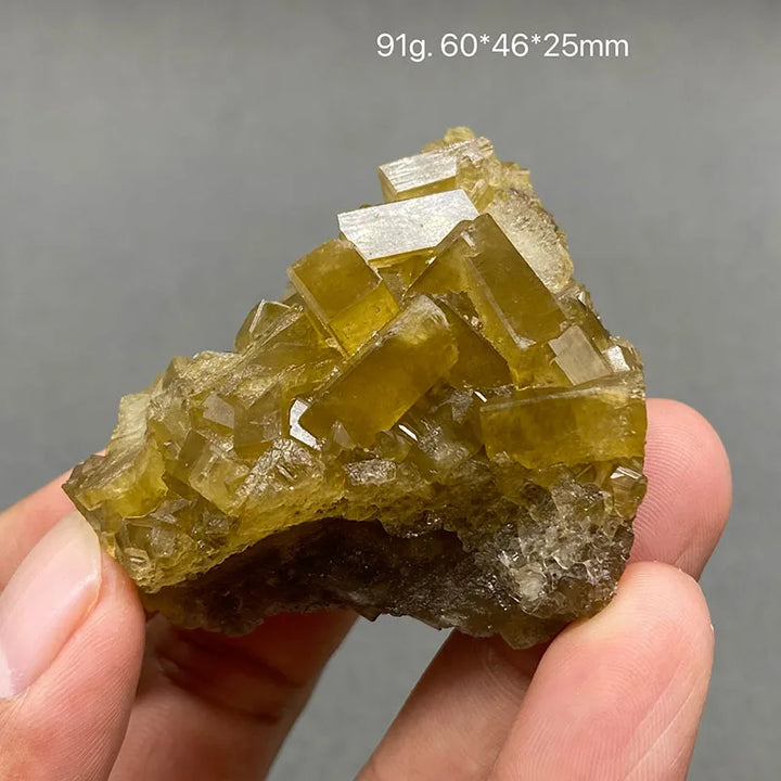 Yellow Barite and Fluorite Specimen