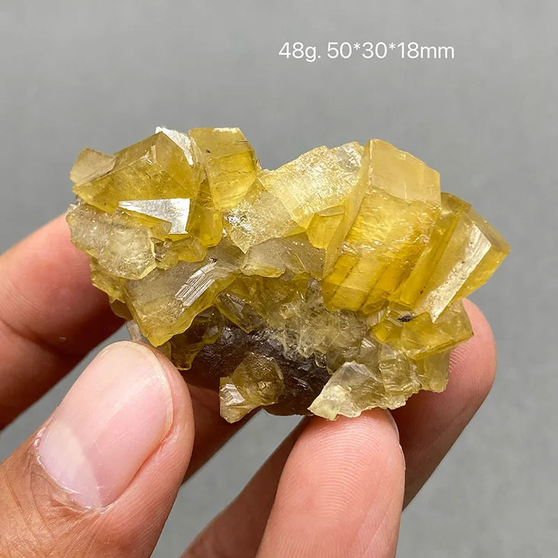 Yellow Barite and Fluorite Specimen