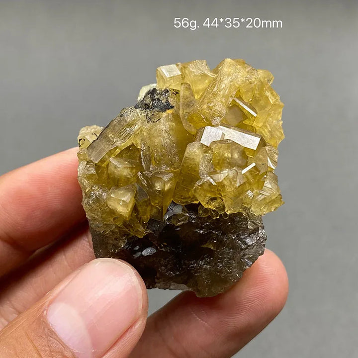 Yellow Barite and Fluorite Specimen