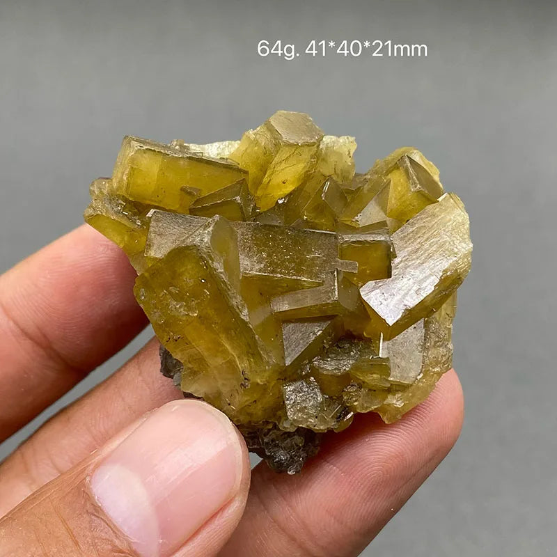 Yellow Barite and Fluorite Specimen