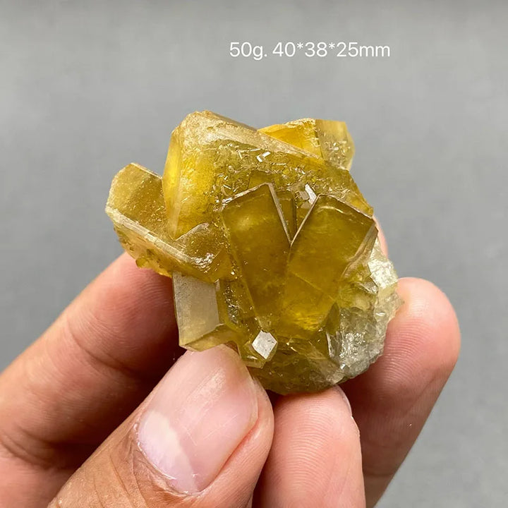 Yellow Barite and Fluorite Specimen