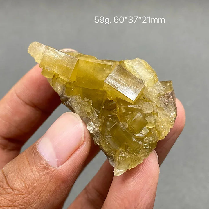 Yellow Barite and Fluorite Specimen