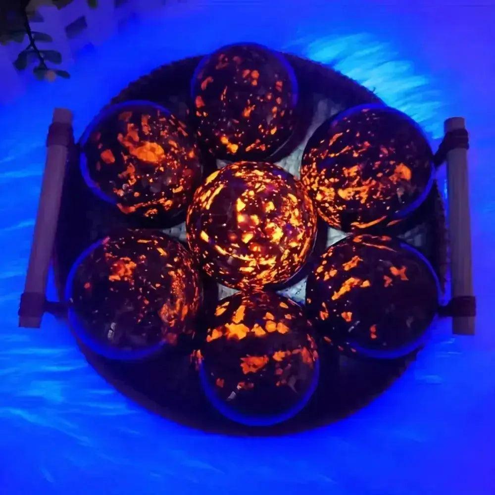 Yooperlite UV Glowing Crystal Sphere Fluorescent