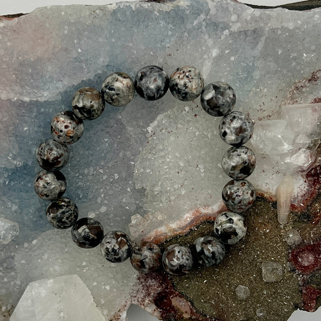 Yooperlite UV Reactive Beaded Bracelet-Bracelets-Crystal Destiny-Yooperlite-6.25"-10mm-Crystal Destiny