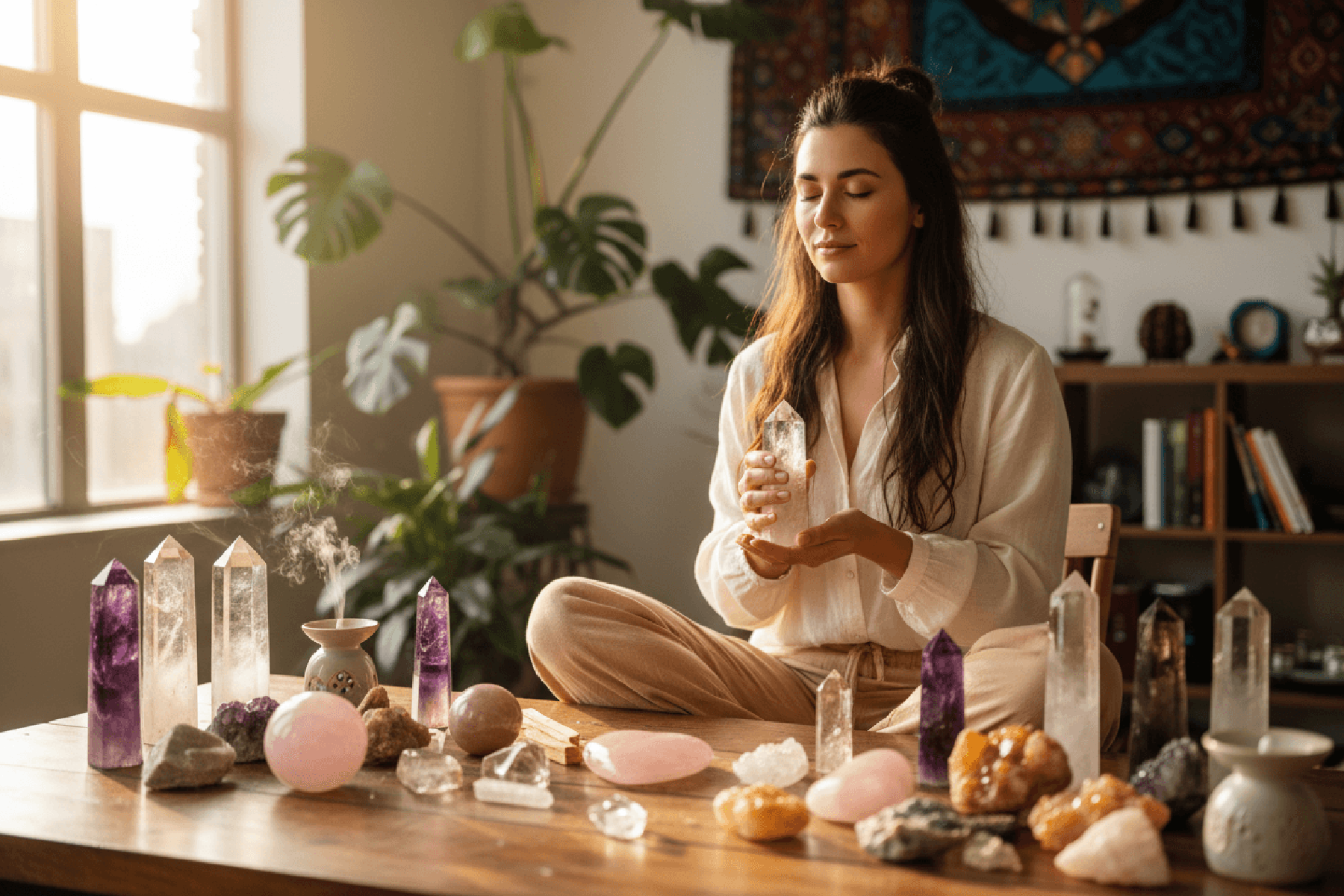 woman-selecting-crystals-at-a-table